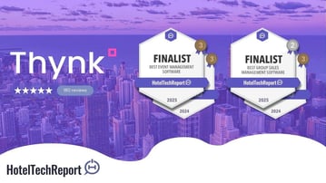 Thynk Recognized for a 2nd year in a row as a Leading Hospitality Tech Provider