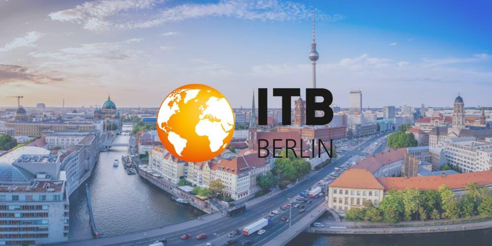 ITB Berlin logo with Berlin in background