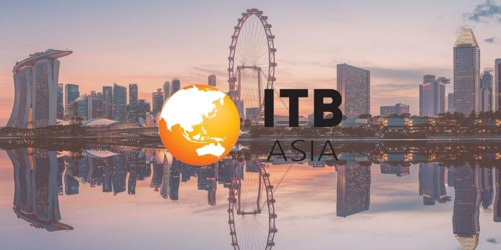 ITB Asia's logo with Singapore in the background
