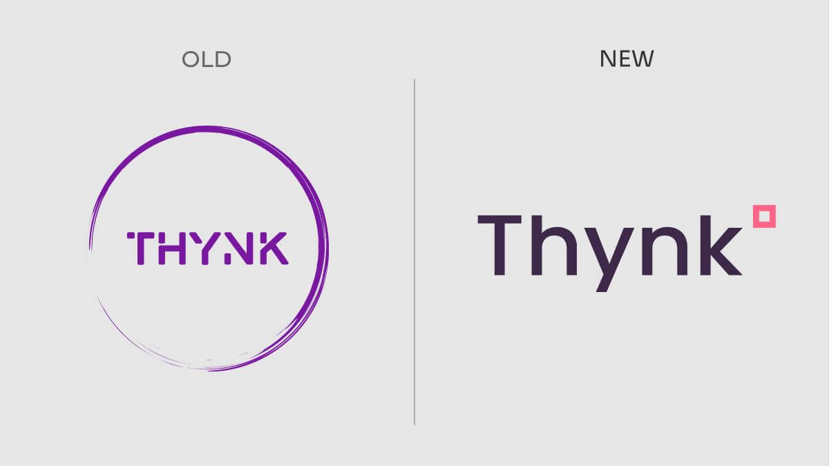 new and old Thynk logo