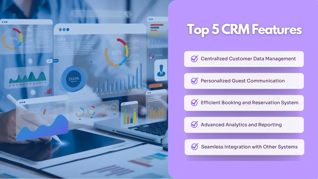 Top 5 CRM Features - Illustration